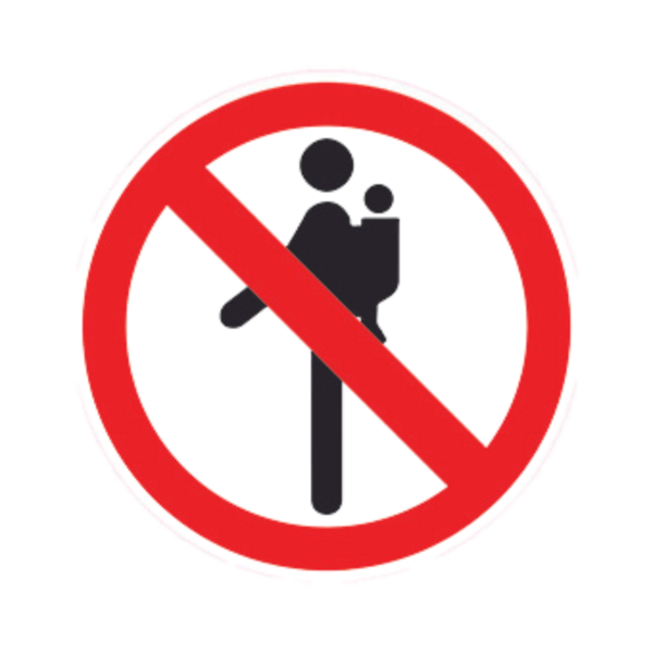 Balise Sticker Bébé interdit BALI-STI108